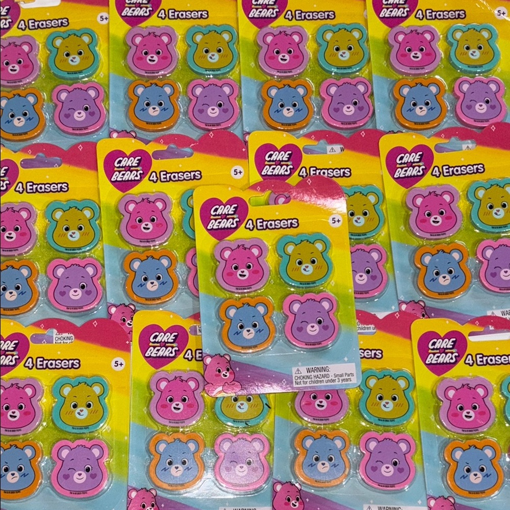 Care Bears Eraser Party Favors Care Bear ERASERS NEW Set of 13